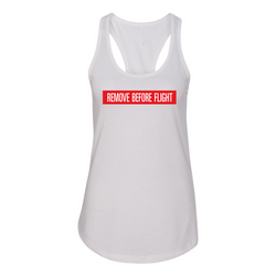 Remove Before Flight Racerback Tank