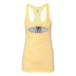 Belles & Shells Burnout Racerback Tank