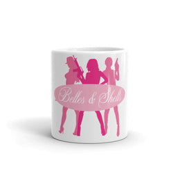 Belles & Shells Pink Magnum Logo mug