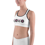 Belles & Shells pink XoXo Sports bra