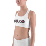 Belles & Shells pink XoXo Sports bra