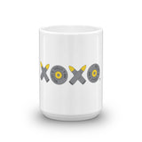 XOXO Yellow Bullets mug