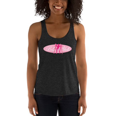 Belles & Shells Tri-Blend Racerback Tank